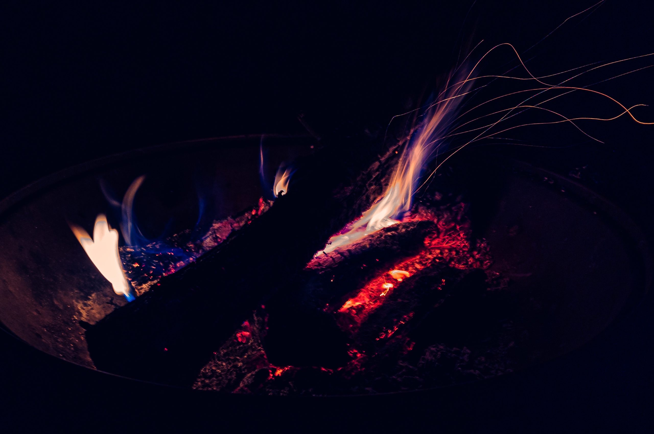 A small bonfire